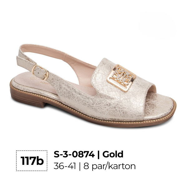 Sandały płaskie damskie Roz 36-41 / 8 par